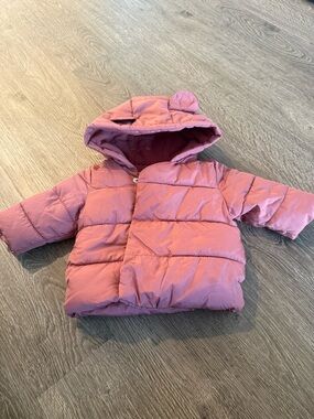 Old Navy Coral Sherpa Baby Jacket
